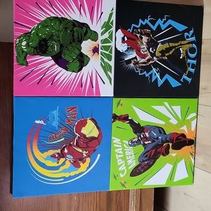 Set of 4 Avenger canvases